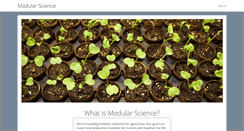 Desktop Screenshot of modularscience.com
